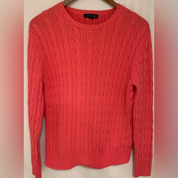 Lands’ End Drifter Cable Crew Neck Sweater - Picture 1 of 2